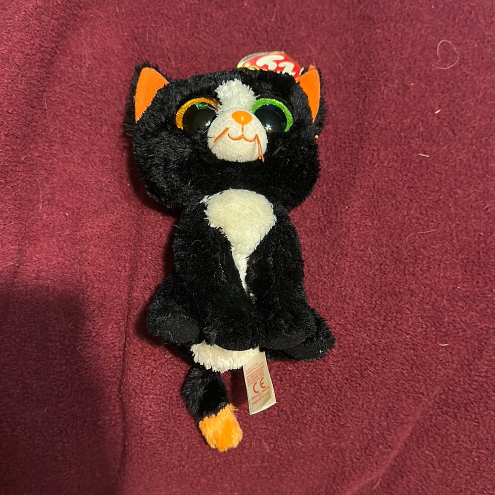 Perfect condition frights beanie boo plush kitten cat stuffed animal Ty